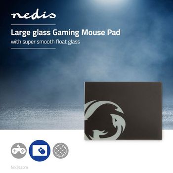 GMPDG100BK Gaming-muismat | superglad enkellaags glas | 400 x 300 mm Product foto