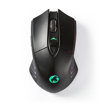 GMWS200BK Gaming muis | wired & wireless | 500 / 1000 / 2000 / 3000 / 5000 / 10000 dpi | instelbare dpi | aant