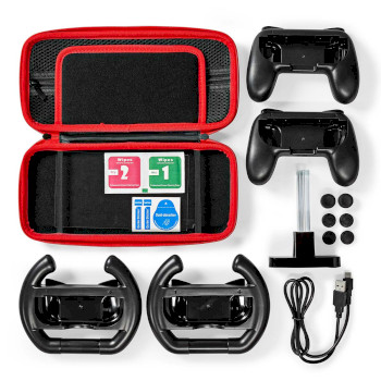 GNSWKIT110BK Gaming starter kit | geschikt voor: nintendo switch (oled) | 13-in-1 Inhoud verpakking foto