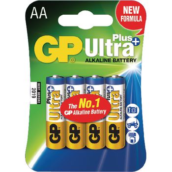 GP-ALK-AA-01 Alkaline batterij aa 1.5 v ultra+ 4-blister