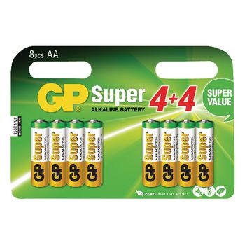 GP-ALK-AA-03 Alkaline batterij aa 1.5 v super 8-promotional blister