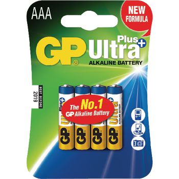 GP-ALK-AAA-01 Alkaline batterij aaa 1.5 v ultra+ 4-blister