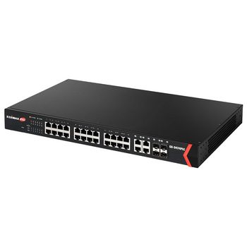 GS-5424PLC Netwerk switch gigabit 24 poorten + met 4 gigabit rj45/sfp combopoorten