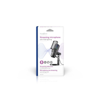 GSMIC210BK Streaming- en gamingmicrofoon | gebruikt voor: desktop / notebook | usb type-a | aan/uit knop | pop   foto