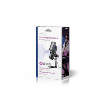 GSMIC210BK Streaming- en gamingmicrofoon | gebruikt voor: desktop / notebook | usb type-a | aan/uit knop | pop  Verpakking foto