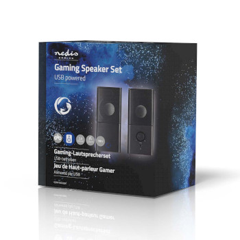 GSPR10020BK Gaming speaker | speaker-kanalen: 2.0 | usb gevoed | 3,5 mm male | 18 w | zonder verlichting | volum Verpakking foto