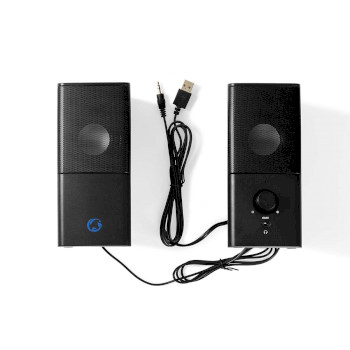 GSPR10020BK Gaming speaker | speaker-kanalen: 2.0 | usb gevoed | 3,5 mm male | 18 w | zonder verlichting | volum Inhoud verpakking foto
