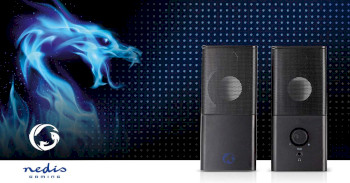 GSPR10020BK Gaming speaker | speaker-kanalen: 2.0 | usb gevoed | 3,5 mm male | 18 w | zonder verlichting | volum Product foto