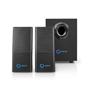 GSPR10021BK Gaming speaker | speaker-kanalen: 2.1 | usb gevoed | 3,5 mm male | 30 w | zonder verlichting | volum