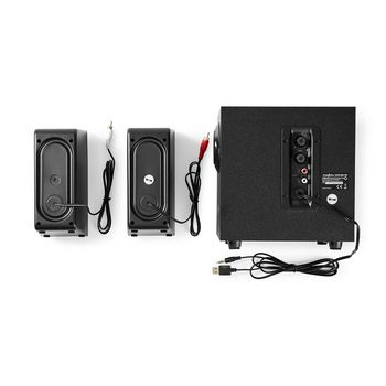 GSPR10021BK Gaming speaker | speaker-kanalen: 2.1 | usb gevoed | 3,5 mm male | 30 w | zonder verlichting | volum Inhoud verpakking foto
