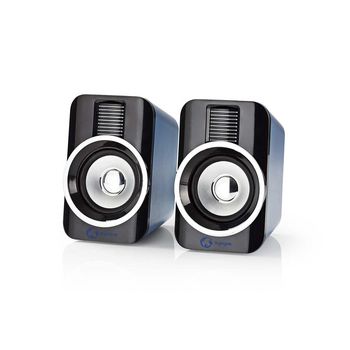 GSPR20020BK Gaming speaker | speaker-kanalen: 2.0 | usb gevoed | 3,5 mm male | 30 w | rgb | volumebediening Product foto