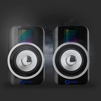 GSPR20020BK Gaming speaker | speaker-kanalen: 2.0 | usb gevoed | 3,5 mm male | 30 w | rgb | volumebediening Product foto