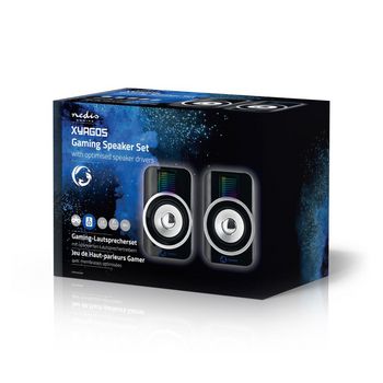 GSPR20020BK Gaming speaker | speaker-kanalen: 2.0 | usb gevoed | 3,5 mm male | 30 w | rgb | volumebediening Verpakking foto