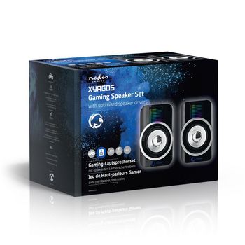 GSPR20020BK Gaming speaker | speaker-kanalen: 2.0 | usb gevoed | 3,5 mm male | 30 w | rgb | volumebediening Verpakking foto
