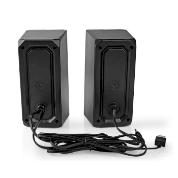 GSPR31020BK Gaming speaker | speaker-kanalen: 2.0 | usb gevoed | 3,5 mm male | 18 w | led | volumebediening Product foto