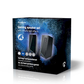 GSPR31020BK Gaming speaker | speaker-kanalen: 2.0 | usb gevoed | 3,5 mm male | 18 w | led | volumebediening Verpakking foto