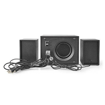 GSPR31021BK Gaming speaker | speaker-kanalen: 2.1 | usb gevoed | 3,5 mm male | 33 w | led | volumebediening Product foto