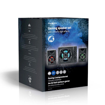 GSPR31021BK Gaming speaker | speaker-kanalen: 2.1 | usb gevoed | 3,5 mm male | 33 w | led | volumebediening Verpakking foto