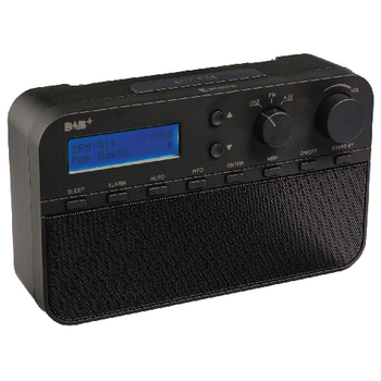 HAV-DABR100BL Draagbare dab+ radio fm / dab / dab+ aux zwart Product foto