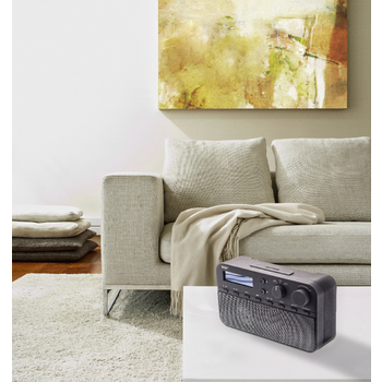 HAV-DABR100BL Draagbare dab+ radio fm / dab / dab+ aux zwart Product foto