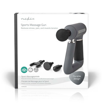 HCMSG300 Sportmassagepistool | batterij gevoed | n/a | oplaadbaar | 6 massage modes | usb kabel | grijs  foto