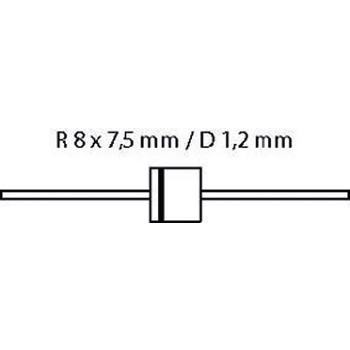 P600M-MBR Diode si-d 1000 vdc 6 a