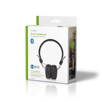 HPBT1100BK Draadloze on-ear koptelefoon | maximale batterijduur: 15 uur | ingebouwde microfoon | drukbediening  Verpakking foto