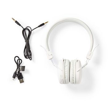 HPBT1100WT Draadloze on-ear koptelefoon | maximale batterijduur: 6 hrs | ingebouwde microfoon | drukbediening | Inhoud verpakking foto