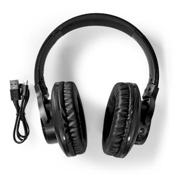 HPBT1202BK Draadloze over-ear koptelefoon | maximale batterijduur: 7 uur | ingebouwde microfoon | drukbediening Inhoud verpakking foto