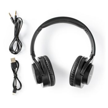 HPBT2102BK Draadloze on-ear koptelefoon | maximale batterijduur: 10 uur | ingebouwde microfoon | drukbediening  Inhoud verpakking foto