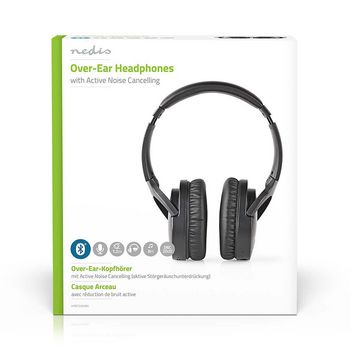 HPBT2260BK Draadloze hoofdtelefoon | bluetooth® | over-ear | actieve ruisonderdrukking (anc) | zwart Verpakking foto