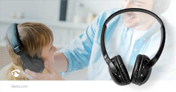 HPBT4000BK Draadloze on-ear koptelefoon | maximale batterijduur: 8 uur | ingebouwde microfoon | drukbediening | Product foto