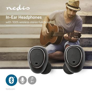 HPBT5050BK Draadloze hoofdtelefoon | bluetooth® | in-ear | true wireless stereo (tws) | oplaadstation Product foto