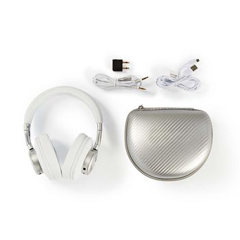 HPBT5260WT Draadloze hoofdtelefoon | bluetooth® | over-ear | actieve ruisonderdrukking (anc) | wit Inhoud verpakking foto