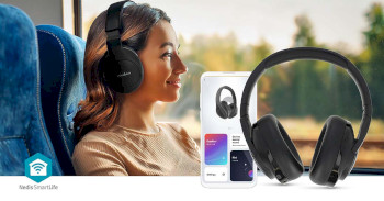 HPBT6024BK Draadloze over-ear koptelefoon | maximale batterijduur: 28 uur | ingebouwde microfoon | drukbedienin Product foto