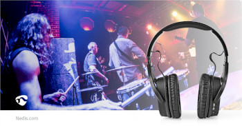 HPDB200BK Draadloze on-ear koptelefoon | batterij speelduur: tot 9 uur | ingebouwde microfoon | drukbediening  Product foto