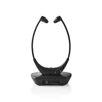HPRF000BK Draadloze hoofdtelefoon | radiofrequentie (rf) | in-ear | oplaadstation | zwart Product foto