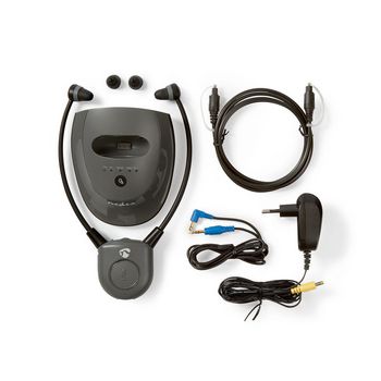 HPRF020AT Draadloze tv-koptelefoon | rf | in-ear | batterij speelduur: tot 6 uur | 25 m | analoge audio | laad Product foto