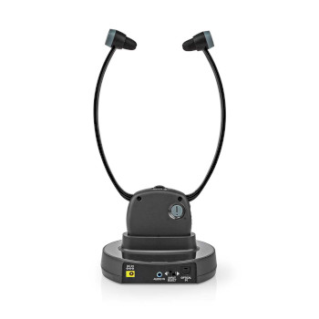 HPRF021BK Draadloze tv-koptelefoon | rf | in-ear | maximale batterijduur: 7 uur | 25 m | digitale audio | laad Product foto