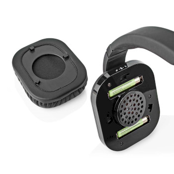 HPRF321BK Draadloze tv-koptelefoon | rf | over-ear | maximale batterijduur: 8 uur | 25 m | digitale audio | la Product foto