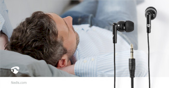 HPWD1000BK Bedrade koptelefoon | 3,5 mm | kabellengte: 1.20 m | volumebediening | zwart Product foto