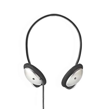 HPWD102BK Bedrade koptelefoon | 2,1 m ronde kabel | on-ear | zwart/zilver