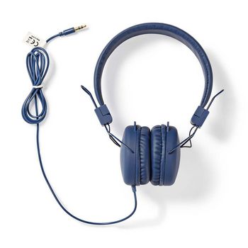 HPWD1100BU Bedrade on-ear koptelefoon | 3,5 mm | kabellengte: 1.20 m | 99 db | blauw Inhoud verpakking foto