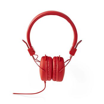 HPWD1100RD Bedrade koptelefoon | 1,2 m ronde kabel | on-ear | opvouwbaar | rood