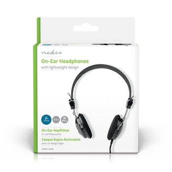 HPWD1104BK Bedrade on-ear koptelefoon | 3,5 mm | kabellengte: 1.10 m | zwart  foto