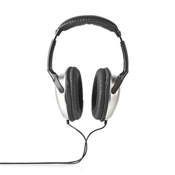 HPWD1200BK Bedrade over-ear koptelefoon | 3,5 mm | kabellengte: 2.70 m | volumebediening | zilver / zwart