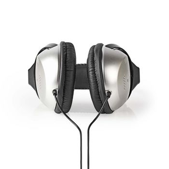 HPWD1200BK Bedrade over-ear koptelefoon | kabellengte: 2.70 m | volumebediening | zilver / zwart Product foto