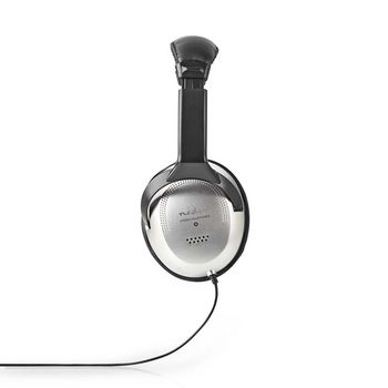 HPWD1201BK Bedrade over-ear koptelefoon | kabellengte: 6.00 m | volumebediening | zilver / zwart Product foto