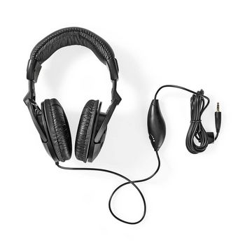HPWD3200BK Bedrade over-ear koptelefoon | kabellengte: 2.50 m | volumebediening | zwart Inhoud verpakking foto