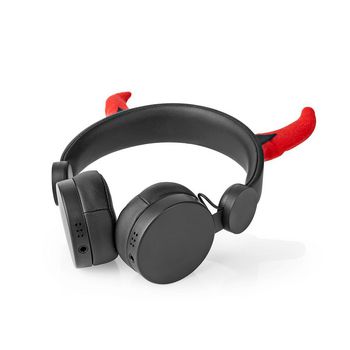HPWD4000BK Bedrade on-ear koptelefoon | 3,5 mm | kabellengte: 1.20 m | 85 db | rood / zwart Product foto
